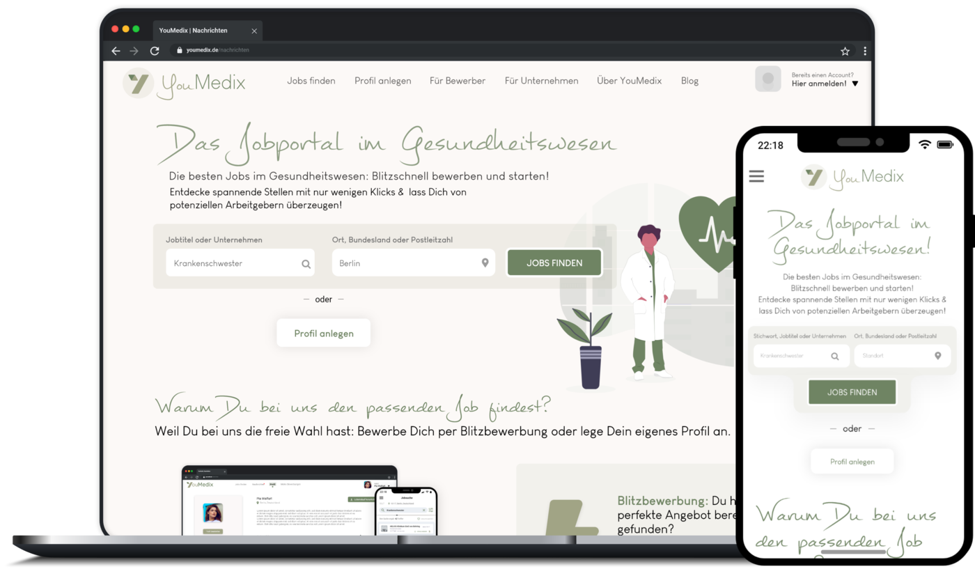 youmedix.de - die neue Jobbörse für das Gesundheitswesen